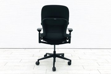 リープチェア 中古 V2 2017年製 APモデル スチールケース ブラック クッション Steelcase Leap 中古オフィス家具 OAチェア画像