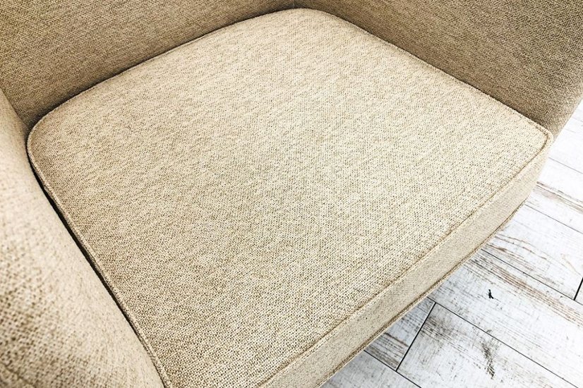 【未使用品】 ノール Knoll ロックウェル アンスクリプテッド プチクラブチェア 中古 多目的チェア 中古オフィス家具 ファブリック ベージュ系色画像