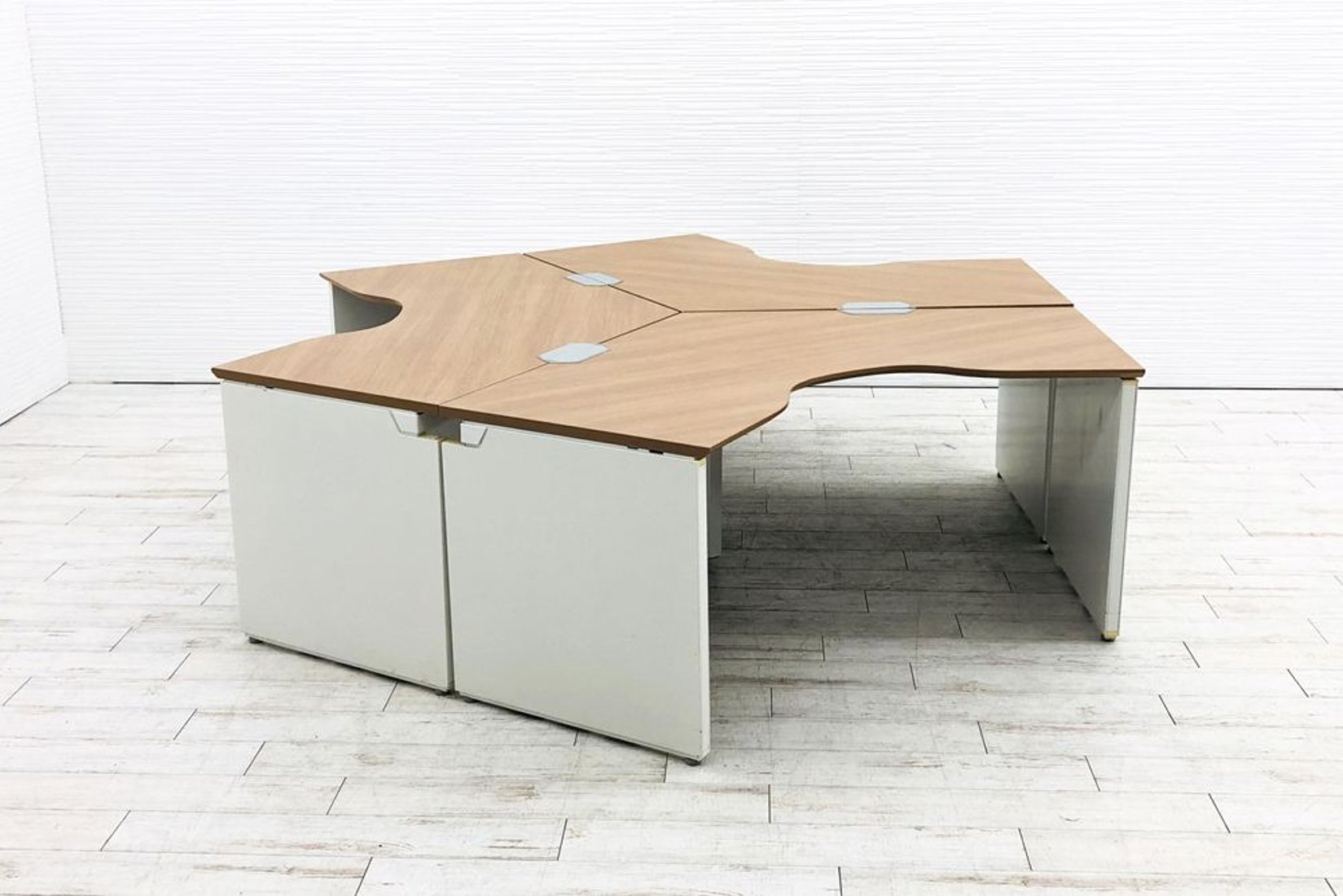 3台セット】 オカムラ ブーメランデスク 120° 1100mm プロユニット 平 