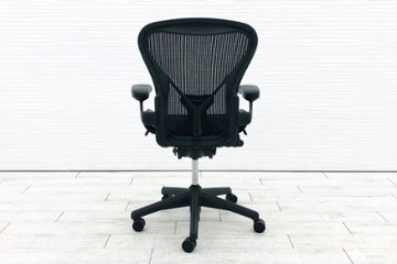 ハーマンミラー アーロンチェア Bサイズ 中古 固定肘 ポスチャーフィット メッシュ Herman Miller Aeron Chairsr 中古オフィス家具画像