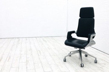 カッシーナ リクライナー 中古 2020年製 Cassina IXC. シルバーキャスタースウィベルチェア 中古オフィス家具 Interstuhl インタースツールの画像