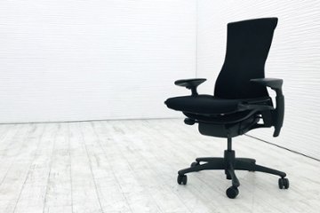 エンボディチェア 中古 2016年製 ハーマンミラー Herman Miller オフィスチェア 高機能チェア 中古オフィス家具 ブラックの画像