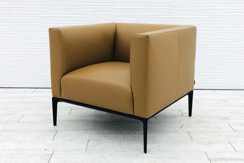 ノール Knoll Jaan781 【2脚セット】 中古 応接ソファ 応接ソファー 中古オフィス家具 レザー ウォルターノル EOOS (イーオス) 画像