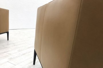 ノール Knoll Jaan781 【2脚セット】 中古 応接ソファ 応接ソファー 中古オフィス家具 レザー ウォルターノル EOOS (イーオス) 画像