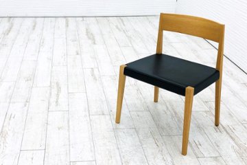 アルフレックス arflex シンチェア SHIN CHAIR 中古 ダイニングチェア ミーティングチェア 中古オフィス家具 座レザーの画像