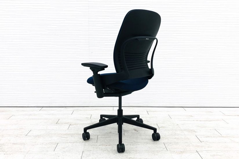 リープチェア 中古 V2 2017年製 スチールケース クッション Steelcase Leap 中古オフィス家具 LEAP-10100 ブルー画像