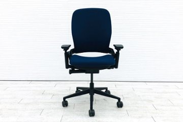 リープチェア 中古 V2 2017年製 スチールケース クッション Steelcase Leap 中古オフィス家具 LEAP-10100 ブルー画像