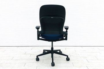 リープチェア 中古 V2 2017年製 スチールケース クッション Steelcase Leap 中古オフィス家具 LEAP-10100 ブルー画像