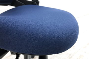 リープチェア 中古 V2 2017年製 スチールケース クッション Steelcase Leap 中古オフィス家具 LEAP-10100 ブルー画像