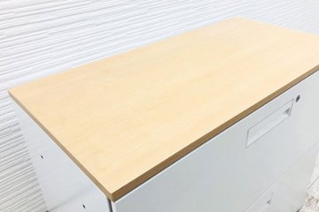 コクヨ エディア 中古 ラテラル書庫 スチール書庫 キャビネット 中古書庫 収納家具 2段ラテラル書庫 中古オフィス家具 900/450/885画像