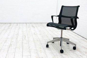 ハーマンミラー セトゥーチェア 中古 Setu Chair マルチパーパスチェア ５本脚タイプ リボンアーム グレーの画像