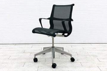 ハーマンミラー セトゥーチェア 中古 Setu Chair マルチパーパスチェア ５本脚タイプ リボンアーム グレー画像