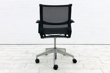 ハーマンミラー セトゥーチェア 中古 Setu Chair マルチパーパスチェア ５本脚タイプ リボンアーム グレー画像