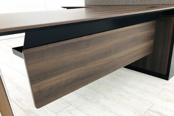 オカムラ プリシード 中古 収納付きエグゼクティブデスク 中古オフィス家具 EXECUTIVE DESK WITH STORAGE画像