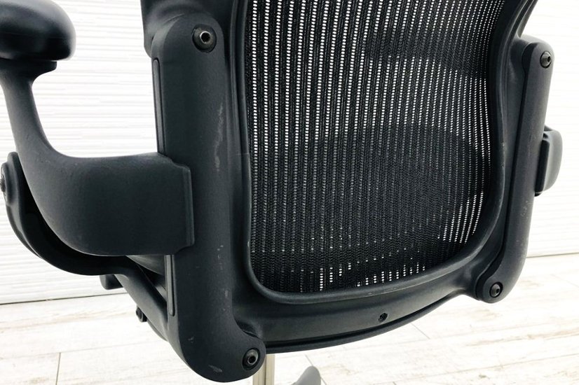 アーロンチェア 中古 ハーマンミラー Bサイズ スタンダード Bスタンダード Bスタ 固定肘 メッシュ Herman Miller 中古オフィス家具画像