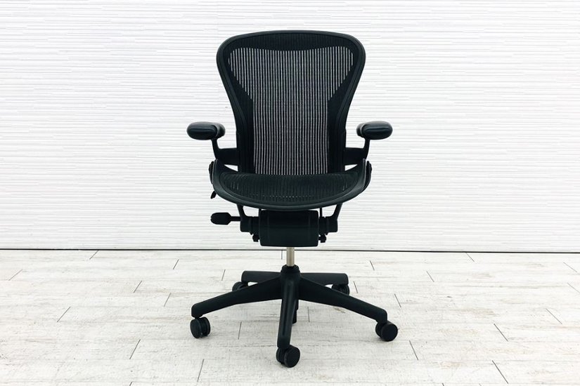 アーロンチェア 中古 ハーマンミラー Bサイズ スタンダード Bスタンダード Bスタ 固定肘 メッシュ Herman Miller 中古オフィス家具画像