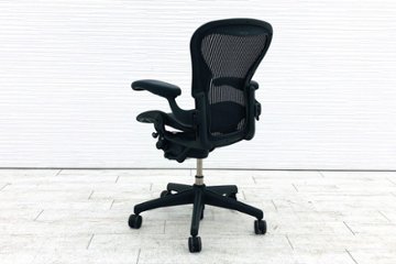 アーロンチェア Aサイズ フル装備 中古 ハーマンミラー Herman miller Aeron Chair 中古オフィス家具 肘レバー画像