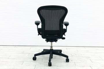 アーロンチェア Aサイズ フル装備 中古 ハーマンミラー Herman miller Aeron Chair 中古オフィス家具 肘レバー画像