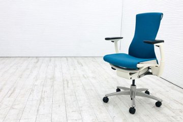 エンボディチェア 中古 ハーマンミラー Herman Miller オフィスチェア 高機能チェア 中古オフィス家具 ブルー画像