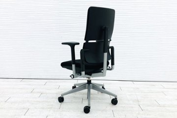 プリーズチェア スチールケース 中古 Steelcase 中古オフィス家具 OAチェア ブラック 468200MP画像