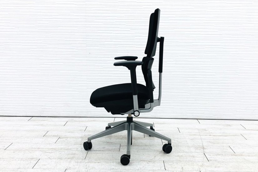 プリーズチェア スチールケース 中古 Steelcase 中古オフィス家具 OAチェア ブラック 468200MP画像