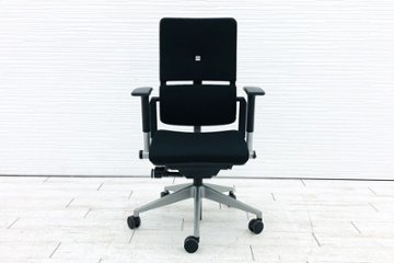 プリーズチェア スチールケース 中古 Steelcase 中古オフィス家具 OAチェア ブラック 468200MP画像