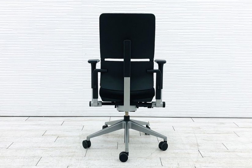 プリーズチェア スチールケース 中古 Steelcase 中古オフィス家具 OAチェア ブラック 468200MP画像