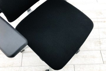 プリーズチェア スチールケース 中古 Steelcase 中古オフィス家具 OAチェア ブラック 468200MP画像