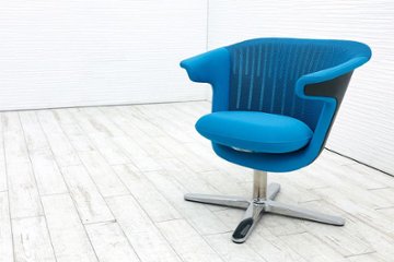 スチールケース i2i アイ･ツー･アイ 中古 ミーティングチェア コラボレーションチェア Steelcase 中古オフィス家具 ブルー画像