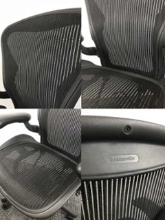 アーロンチェア 中古 ハーマンミラー Bサイズ フル装備 (ランバー無) アーロン Herman Miller オフィスチェア 中古オフィス家具 椅子 肘レバータイプ画像