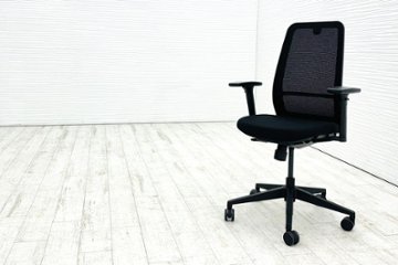 Personality(パーソナリティ)シリーズ スチールケース 中古 Steelcase 中古オフィス家具 ブラック PVT-111111画像