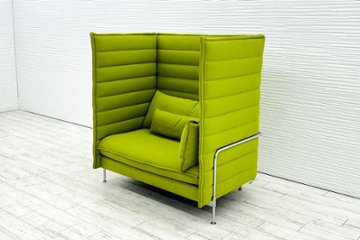 Vitra Alcove sofa ヴィトラ アルコーヴソファ 中古 一人用ソファ ハイバックソファ 中古オフィス家具 1200/850/1370の画像