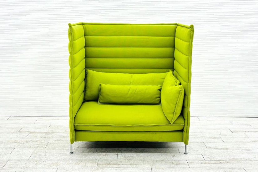 Vitra Alcove sofa ヴィトラ アルコーヴソファ 中古 一人用ソファ ハイバックソファ 中古オフィス家具 1200/850/1370画像