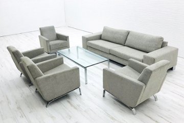 応接セット 高級ソファー ソファーセット ボーコンセプト 応接ソファー 応接テーブル  中古 BoConcept ブランドソファの画像