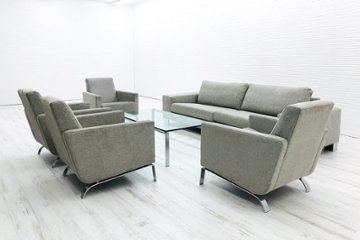 応接セット 高級ソファー ソファーセット ボーコンセプト 応接ソファー 応接テーブル  中古 BoConcept ブランドソファ画像