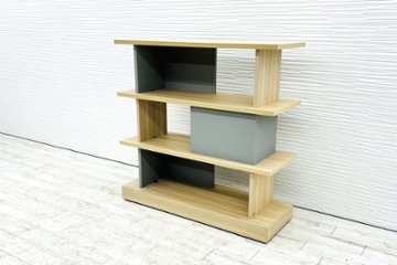 コクヨ デイズオフィス ウォールシェルフ 中古 DAYS OFFICE wall shelf 収納家具 中古オフィス家具 1275/450/1260画像