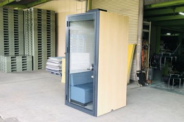 コクヨ ワークポッド ソロワーク 中古 個室防音ブース WORK POD ソロワークブース 中古オフィス家具 1100/1100/2435の画像