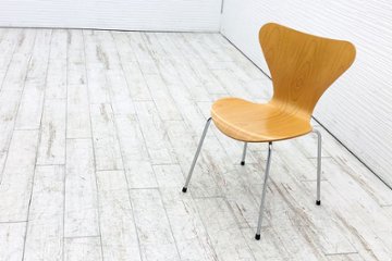 フリッツハンセン セブンチェア FritzHansen アルネ・ヤコブセン 中古 ミーティングチェア ナチュラルビーチ画像