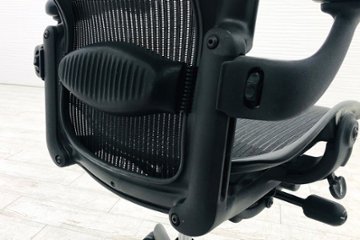 Aeron Chairs アーロンチェア 中古 Bサイズ フル装備 ハーマンミラー ランバーサポート Herman Miller 中古オフィス家具 肘ダイヤル画像