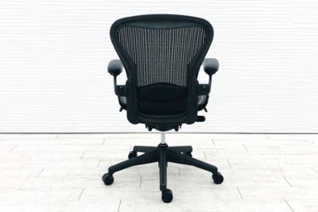 Aeron Chairs アーロンチェア 中古 Bサイズ フル装備 ハーマンミラー ランバーサポート Herman Miller 中古オフィス家具 肘ダイヤル画像