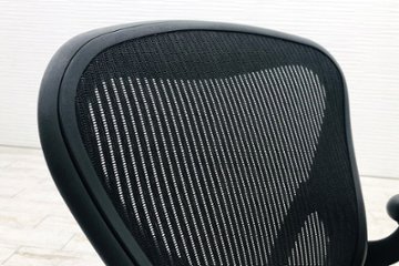 アーロンチェア 中古 Bサイズ ライト ハーマンミラー ポスチャーフィット Aeron Chairs Herman Miller 中古オフィス家具 肘ダイヤル画像