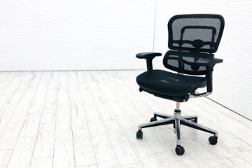 エルゴヒューマン ベーシック ミドルバック ergohuman 中古 中古チェア 高機能チェア メッシュ ブラックの画像