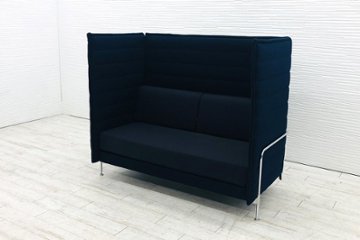 ヴィトラ アルコーヴソファ 中古 Vitra Alcove sofa 2人用ソファ ハイバックソファ 中古オフィス家具 1550/900/1350の画像