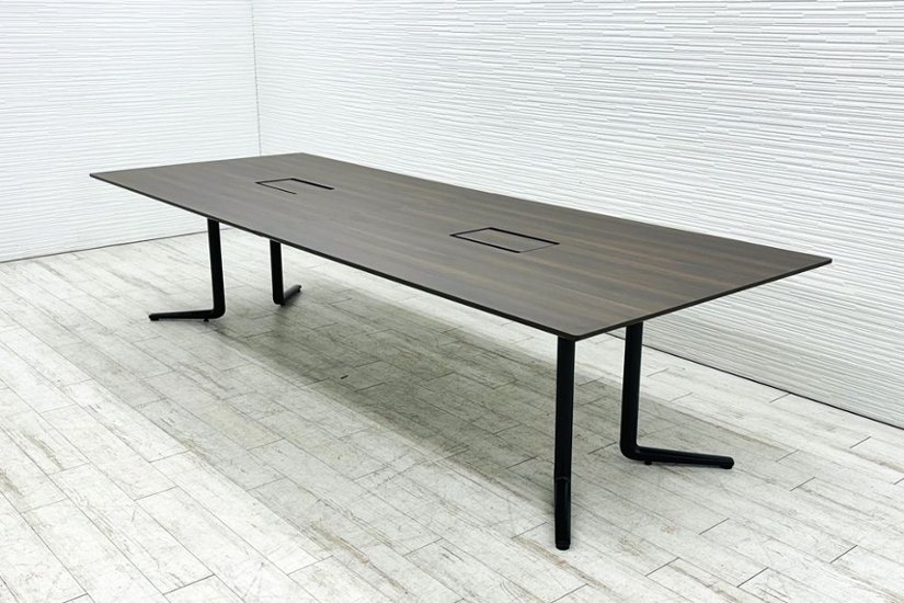 オカムラ ラティオ3 中古 RATIO 幅3200 大型会議テーブル ミーティングテーブル 中古オフィス家具 3200/1200/720画像