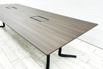 オカムラ ラティオ3 中古 RATIO 幅3200 大型会議テーブル ミーティングテーブル 中古オフィス家具 3200/1200/720画像