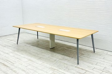 ウチダ レムナ 大型会議テーブル 中古 ミーティングテーブル 大型会議机 中古オフィス家具 2800/1200/720の画像