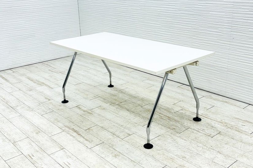 ヴィトラ アドホック Vitra 中古 小型会議テーブル 幅1600 ミーティングテーブル 会議机 中古オフィス家具 ホワイト 1600/800/720画像