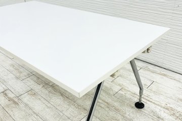 ヴィトラ アドホック Vitra 中古 小型会議テーブル 幅1600 ミーティングテーブル 会議机 中古オフィス家具 ホワイト 1600/800/720画像