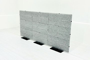 USMハラー 中古 パーテーション USM Haller プライバシーパネル 中古オフィス家具 グレー 2260/250/1090の画像