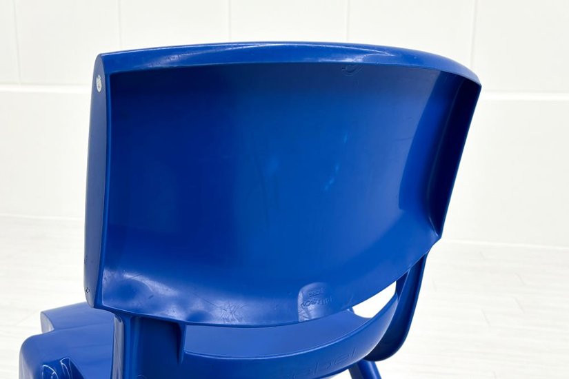 【4脚セット】 sebel Postura Postura+ ミーティングチェア スタッキングチェア 中古 会議椅子 ガーデンチェア 中古オフィス家具 ブルー画像